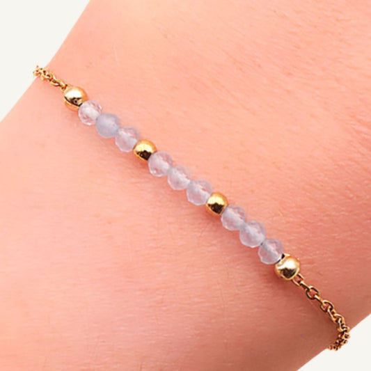 Bracelet Halia aigue-marine