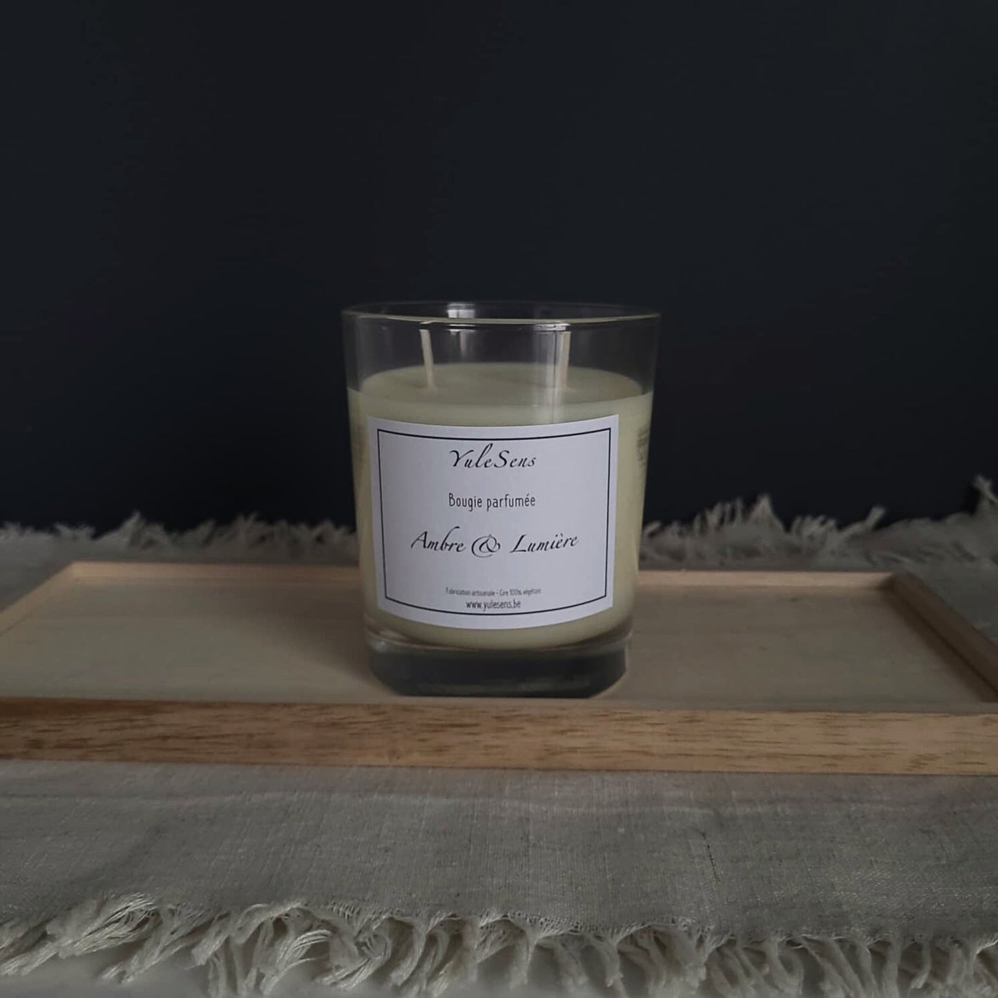 Bougie parfumée 220gr - Ambre & Lumière